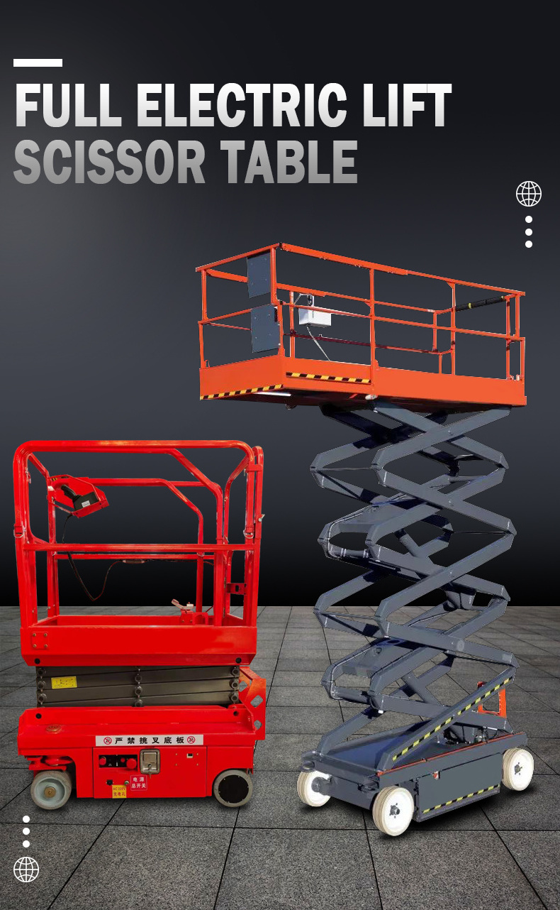 6-16 meter Scissor lift table scaffolding 18m 500kg Hydraulic electric lift mobile scissor shear fork lift platform