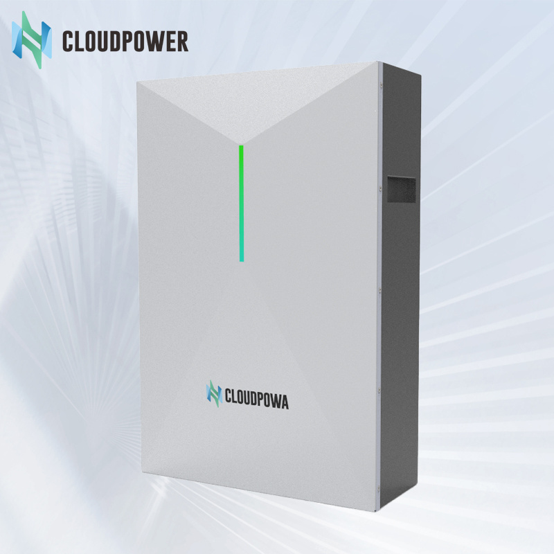 CloudPowa 51.2v wall hung energy storage battery energy storage system prismatic battery 100ah