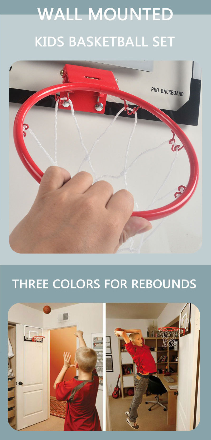 backboard backboard and rim with hanger on door  Hoop  Portable Indoor and Outdoor Basketball Training Kit