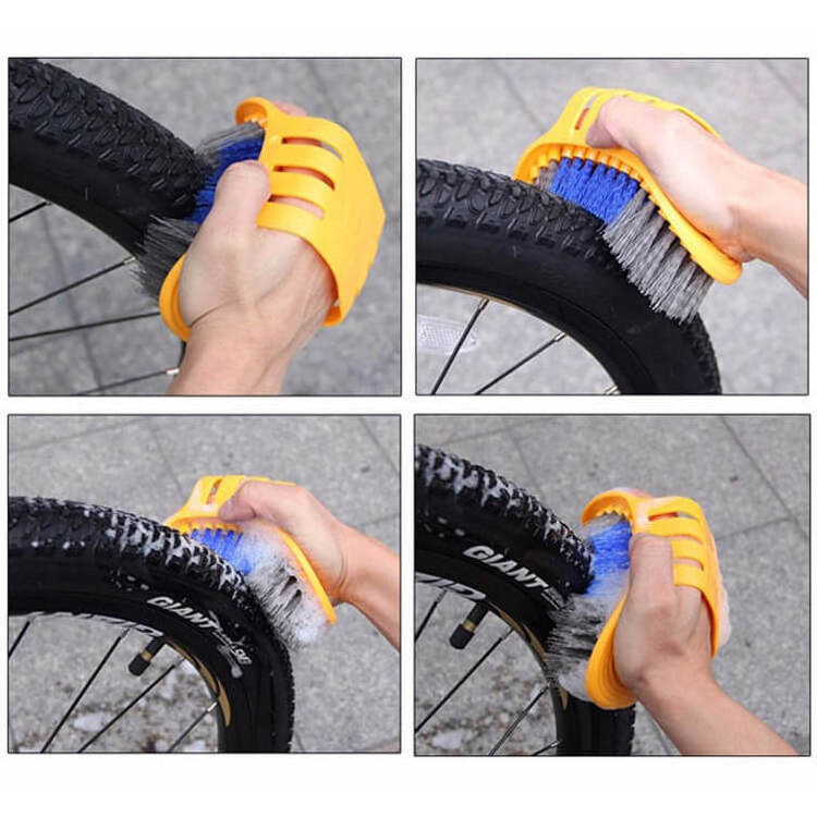 Bicycle Cleaning Tool Kits Bike Chain Cleaner Tire Brushes Bike Cleaning Gloves Bicycle Cleaners Sets 6 in 1 cleaning kits tool