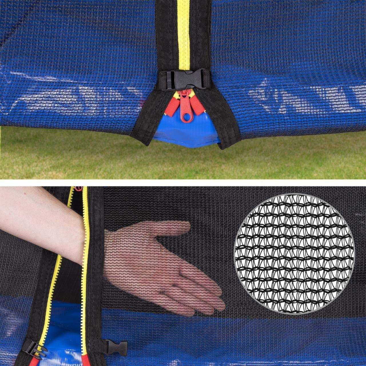 Sizes Kids Trampoline with Enclosure Net  Ladder Safety Pad Jumping Mat Spring Include All Accessories Suitable for Great Outdo