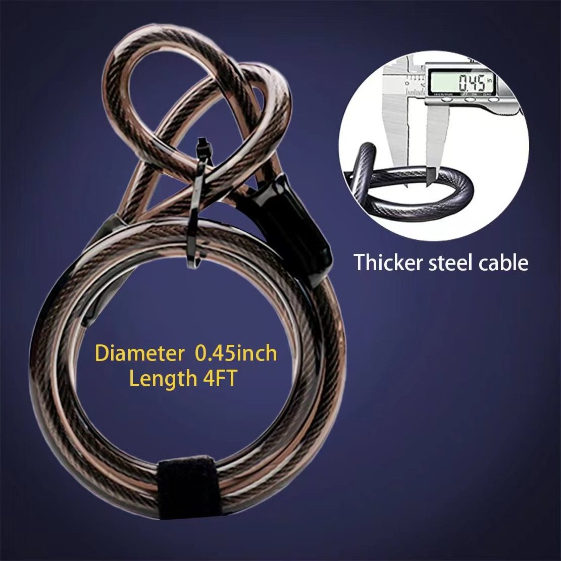 Anti theft Bicycle U Lock Cable Combination MTB Road Mountain Cycling Lock Steel Security Bike Locks