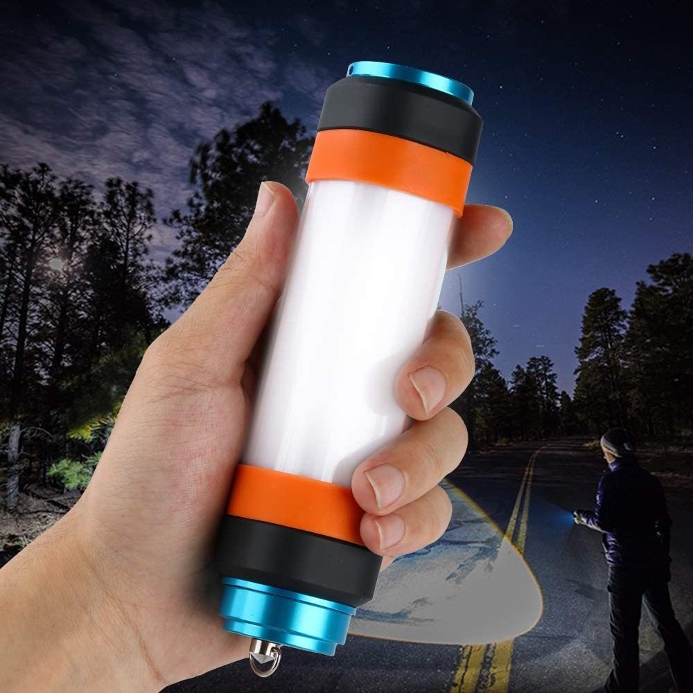 Waterproof Camping Tent Light Mosquito Rechargeable Camping Lantern with Magnetic Base Emergency Power Charger Flashlight LED 50