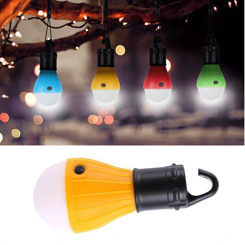 Hanging LED ABS Bulb Light Fishing Lantern Lamp 3 Mode Camping Tent Light for home Outdoor Accessories