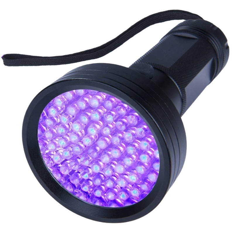 Outdoor 68 Led UV Flashlight 395NM Urine Ultraviolet Flashlight Detector Ink Maker UV Black Light 50 DC 12V 15 AA Battery 80 >12