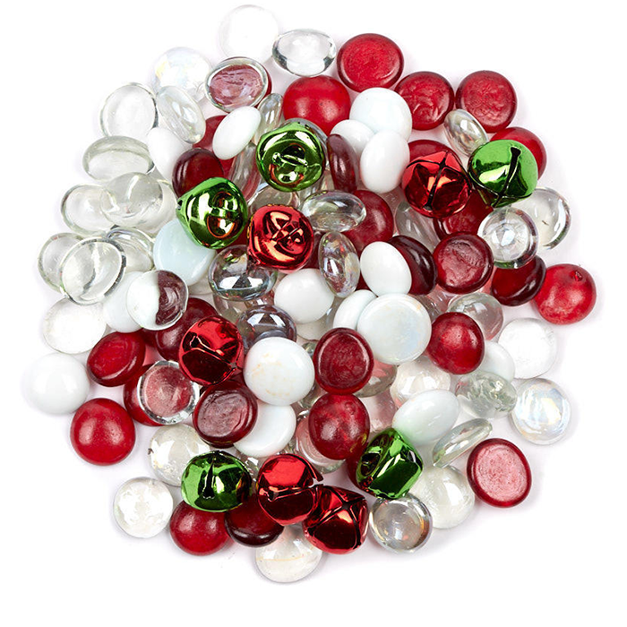 Ruby Red Glass Gems Fire Beads