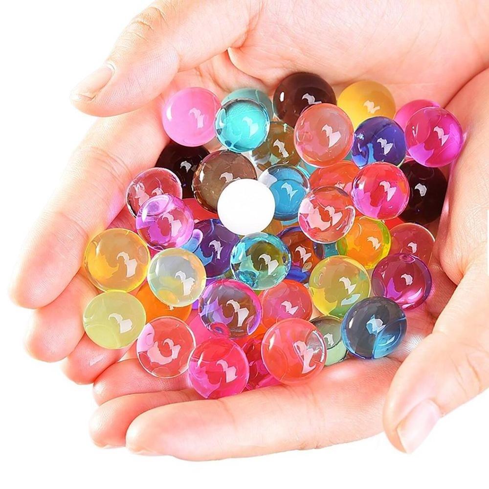 Water Beads Crystal Soil Gel Beads 2.0-2.5mm 2.5-3.0mm 3.5-4.0mm 14mm 18mm Rainbow Pearls Vase filler Planting and Decoration