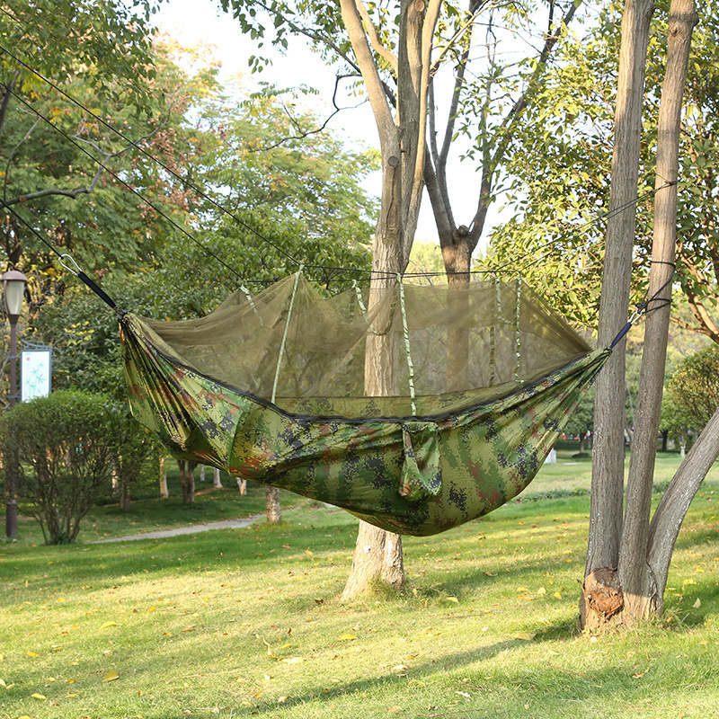 Manufacturer wholesale camo hammock with mosquito net