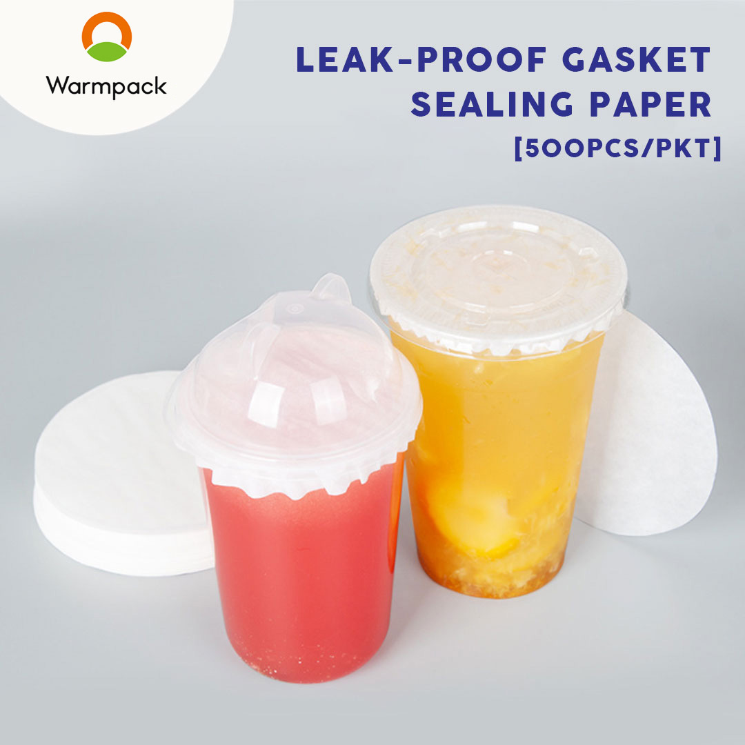 Disposable Coffee Sealing Paper Drink Gasket Milk Tea Leak-proof Paper Film Takeaway Packaging Spill proof Paper