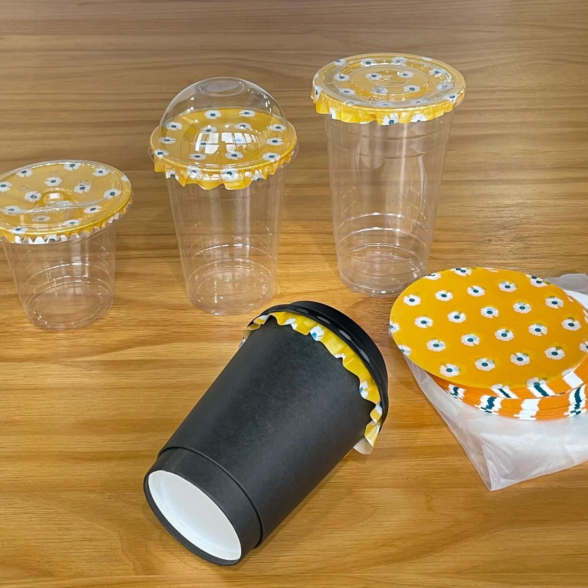 Disposable Coffee Sealing Paper Drink Gasket Milk Tea Leak-proof Paper Film Takeaway Packaging Spill proof Paper