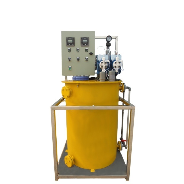 Boiler scale inhibitor and biocide chemical dosing system for heating system