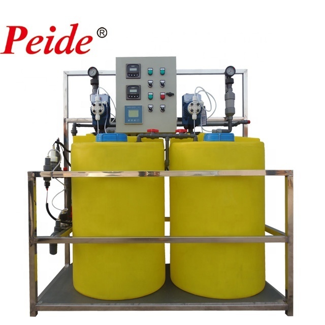 corrosion inhibitor biocides chemical dosing system for chilled water and cooling tower system