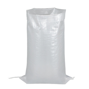 Factory price eco pp woven bag vietnam transparent 50kg sack plastic poly sack pp woven cement big bag