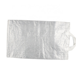 White salt 25kg 50kg laminated pp woven plastic small sack for packing pp woven bag with kraft paper