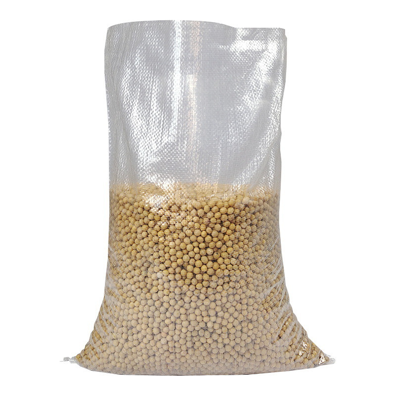 Factory price eco pp woven bag vietnam transparent 50kg sack plastic poly sack pp woven cement big bag