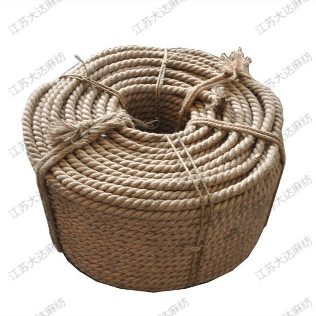 Jute rope sisal rope natural fiber 3 strand rope   3mm-60mm