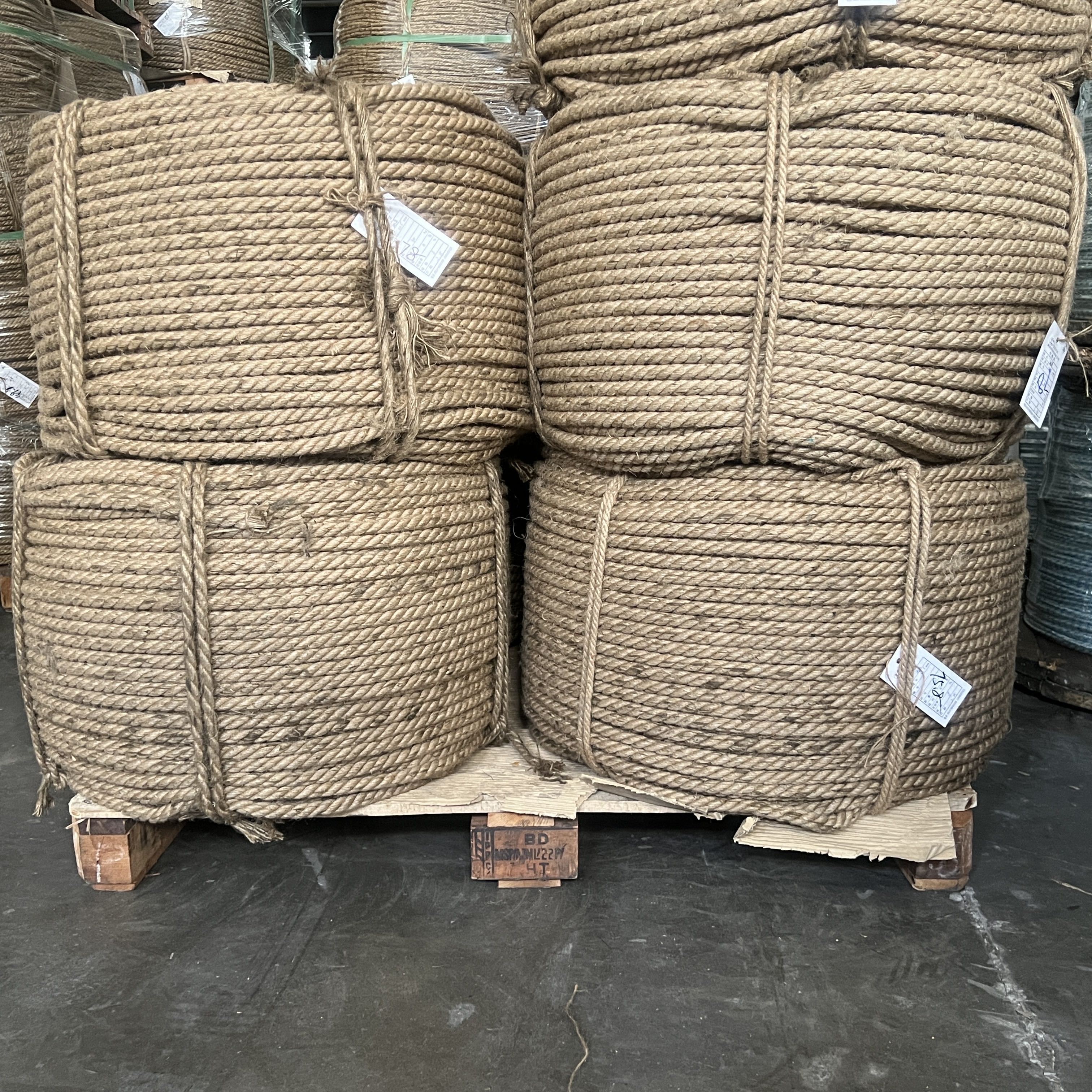 Jute Rope Twisted Hemp Rope 3~60MM 100% Natural Fiber