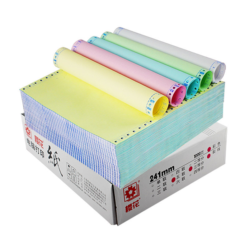 Premium 2 Ply Continuous Carbonless Computer Copy Paper for Dot Matrix Printers computer paper