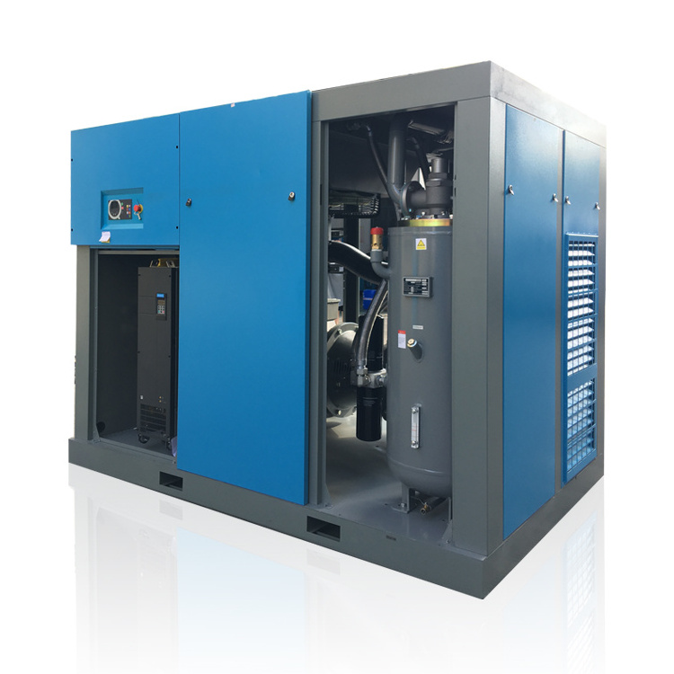 350HP 250kw Big Capacity Single Stage Fixed Speed Rotary Screw Air Compressors