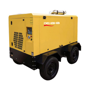 Industrial Heavy Duty Mobile Mining Diesel Portable Air Compressor 637 Cfm 18 Bar Engine Diesel Motor Yuchai Twin Engine