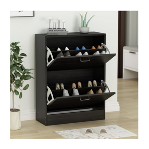 Dilun Customized Shoe Cabinet with 2 Flip Drawers for Entryway, Modern Shoe Storage Cabinet