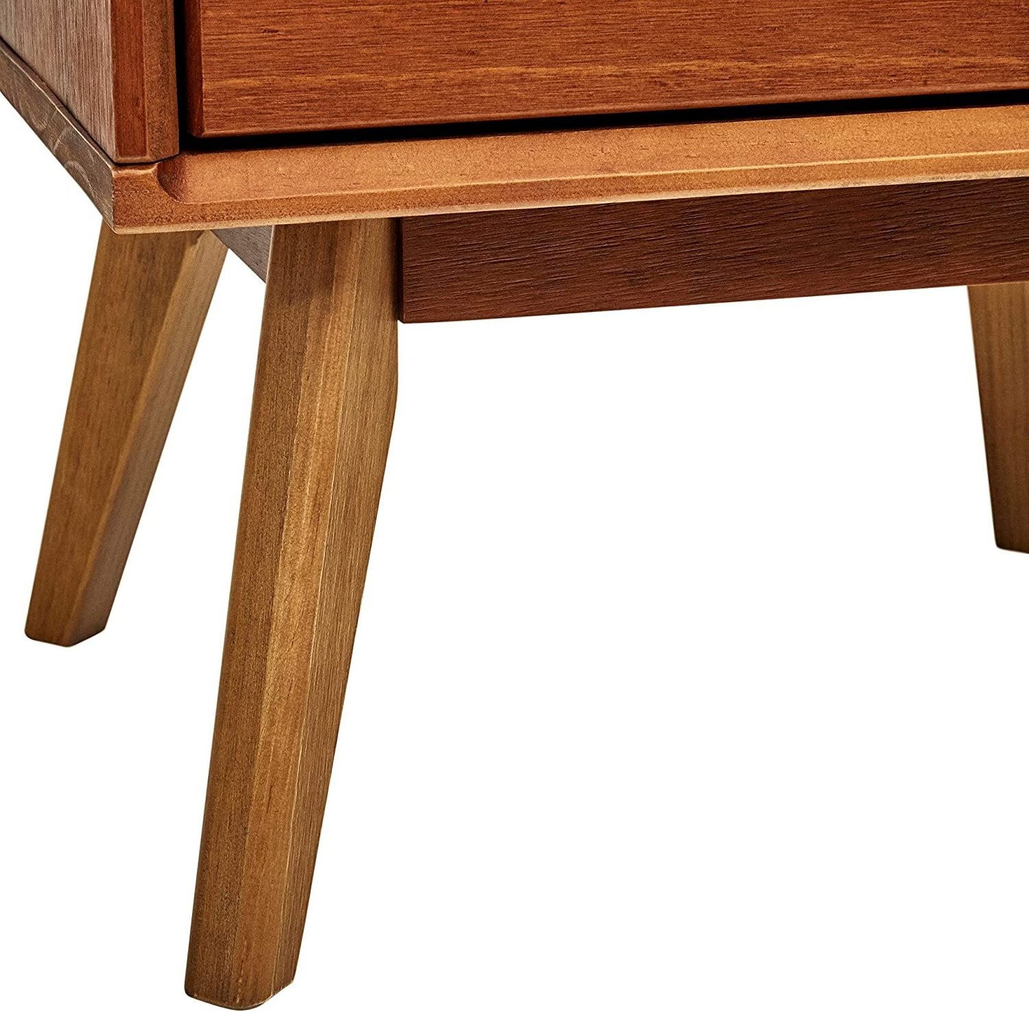 Dilun Customizec Mid-Century Nightstand Bedside Table with 2 Drawers For Bedroom, Home Office