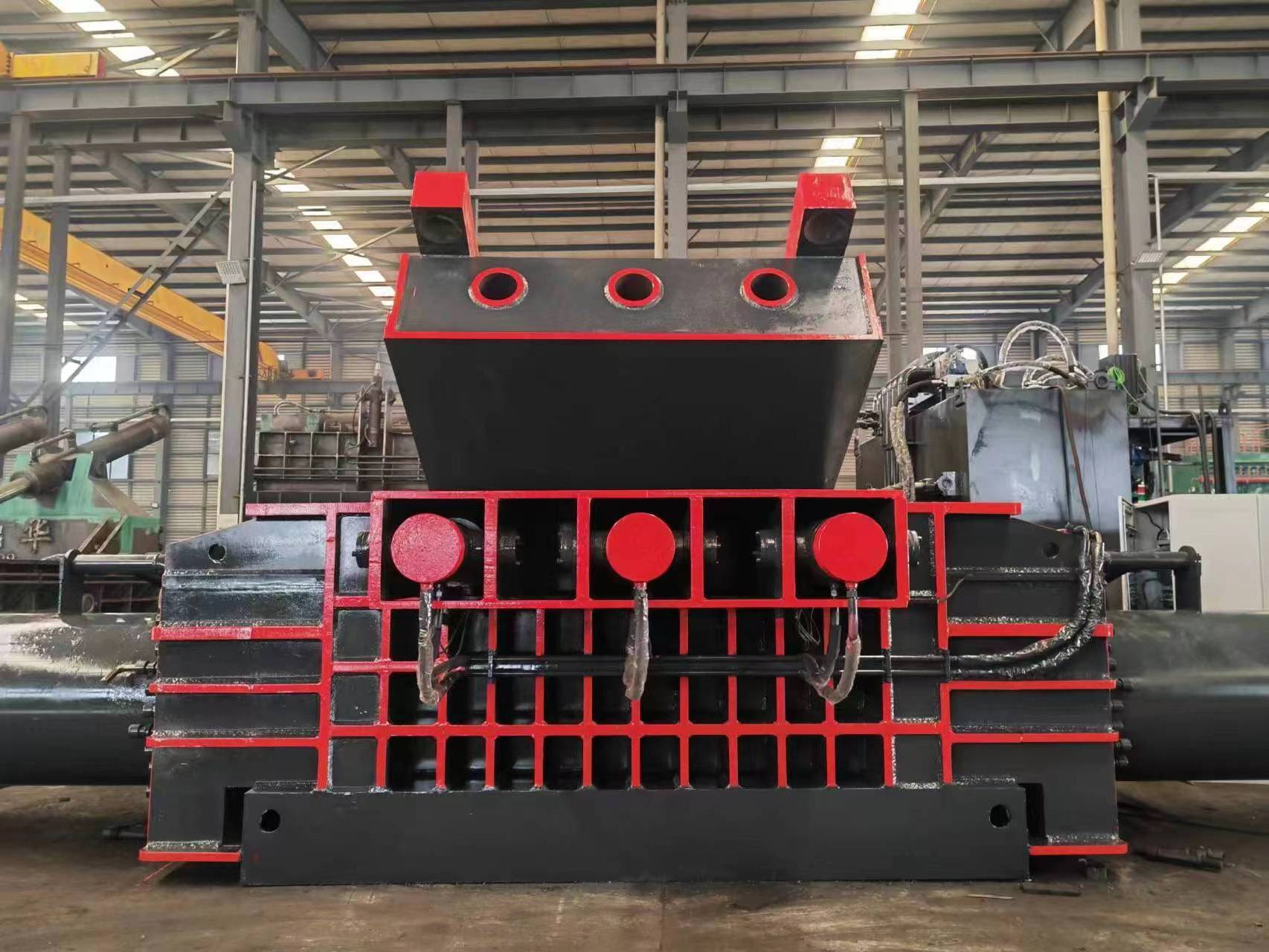 Hydraulic recycle machine Scrap Metal Baler Metal Recycling Yard scrap baling machine