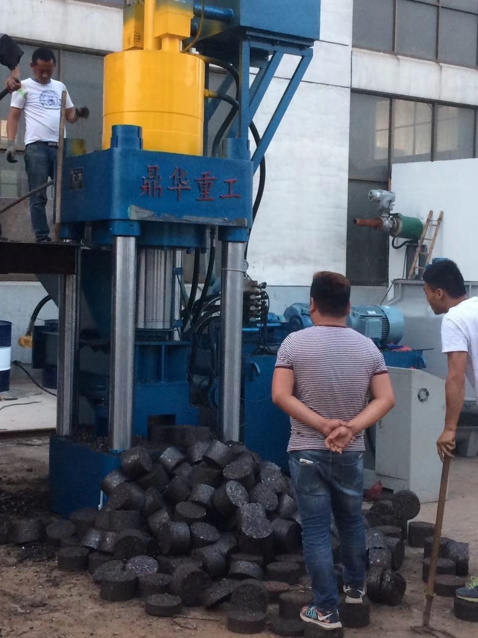 Wholesale automatic metal scraps mini briquette machine 70 mm press