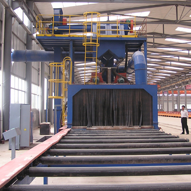 Steel plate shot blasting machine Through shot blasting machine Roller type shot blasting machine