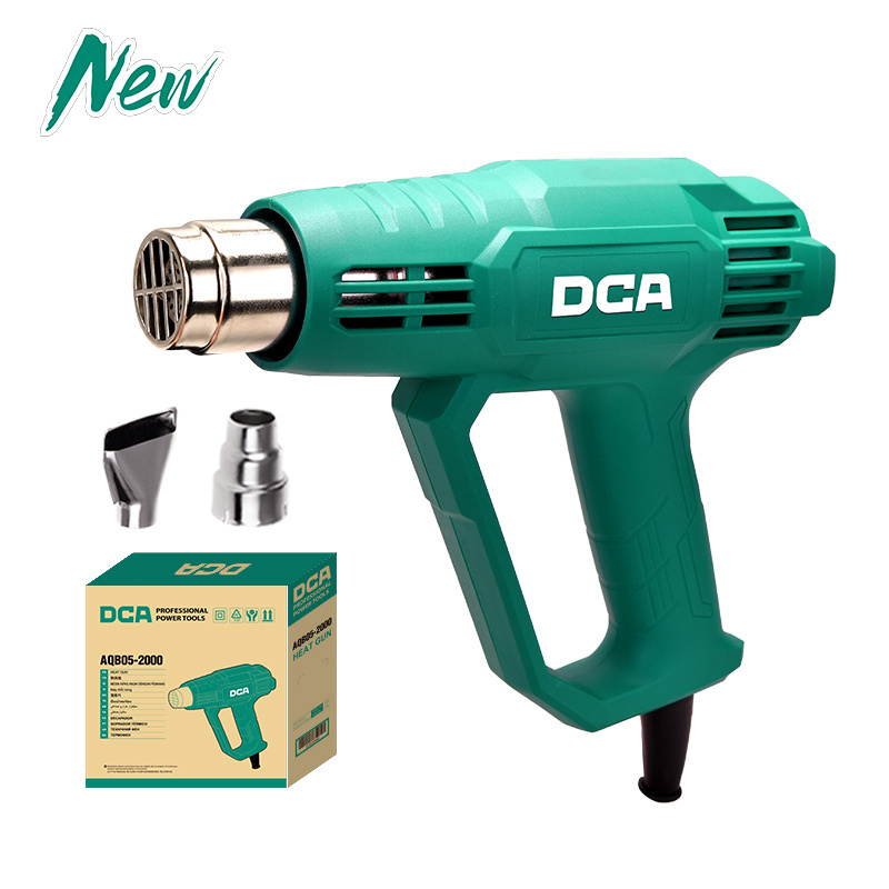 DCA Household Appliance Tools Hot Air Blower Gun Heat Gun Electric CB Industrial 220V 2000W Temperature Adjustable AQB05-2000