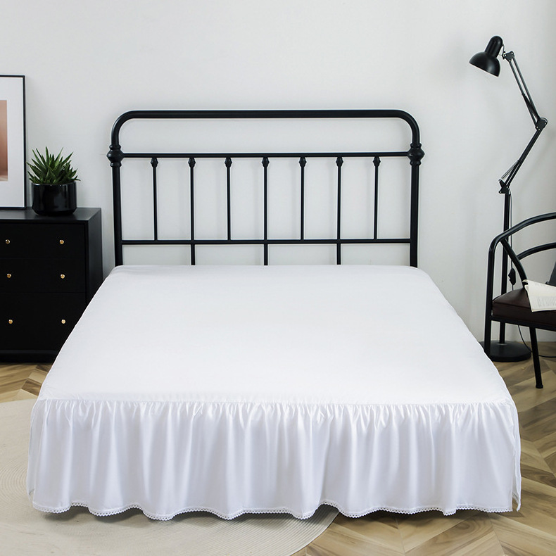 Cheap Home Thickened Bedspread Bed Cover Bed Skirt Wholesale Ruffled Bed Skirt with Split Corners