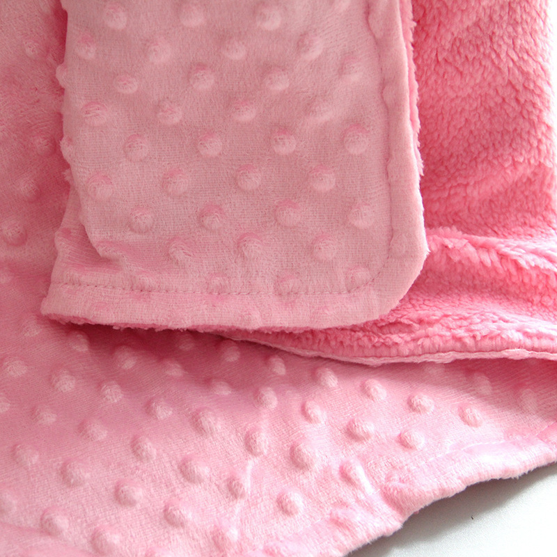 Child Swaddle Coral Fleece Blanket Dot Baby Blankets