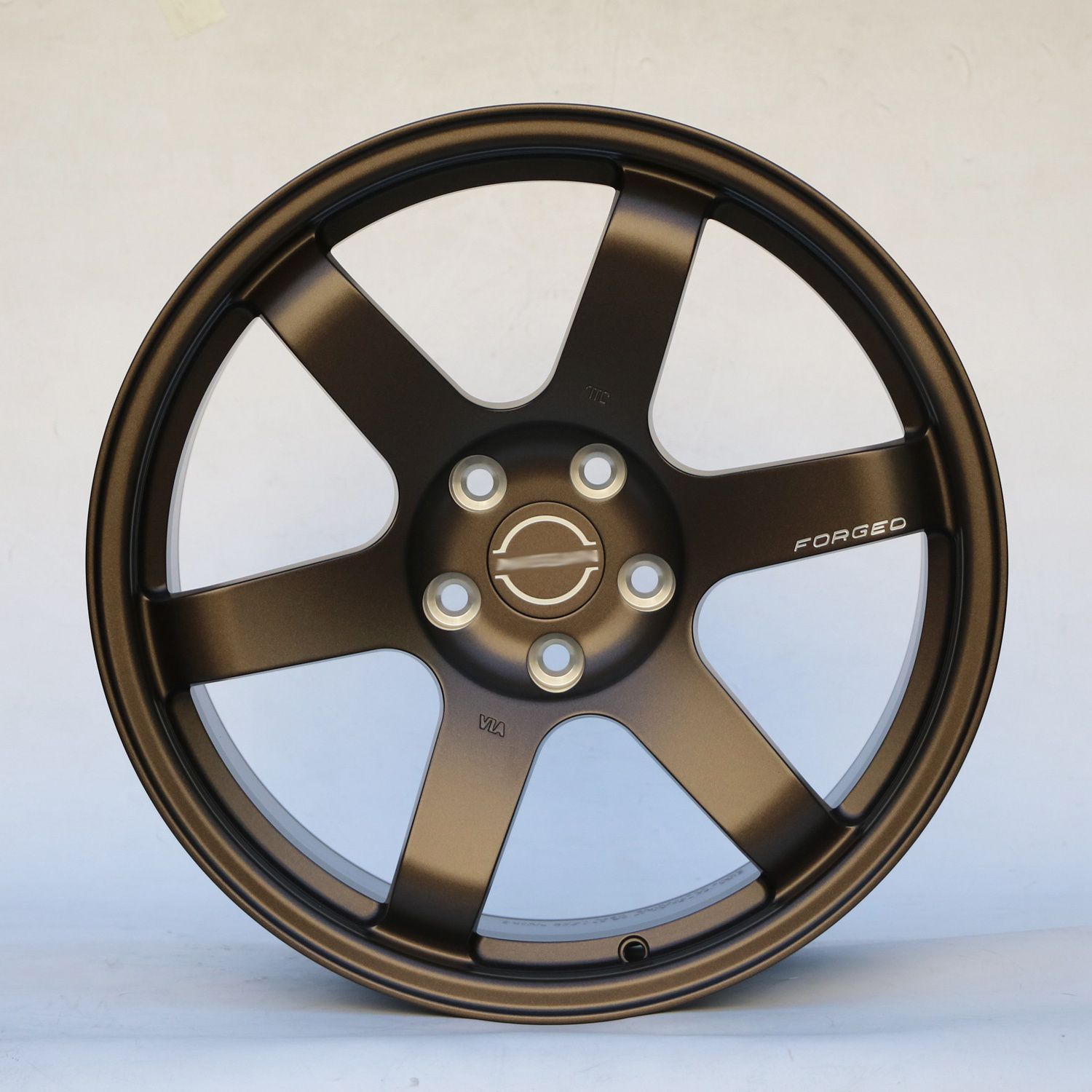 Aluminum Forged TE37 Wheel 18x8.5 18x9.5 for GTR/M3/Model S concave design deep dish 5 Split Spoke Customized