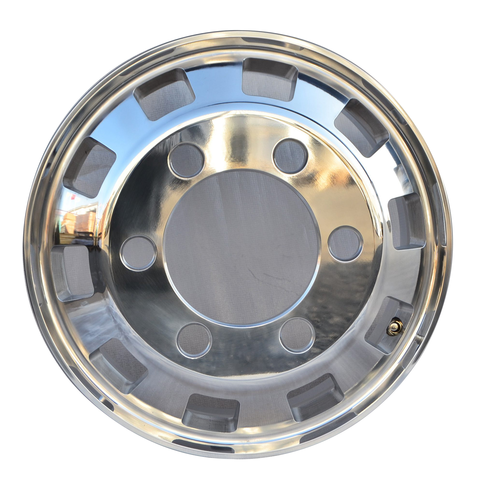 17.5x6.0 Aluminum Truck Wheel Hub Pilot Machined & Polished Forged Wheel for  Trucks/Buses Dual Wheel