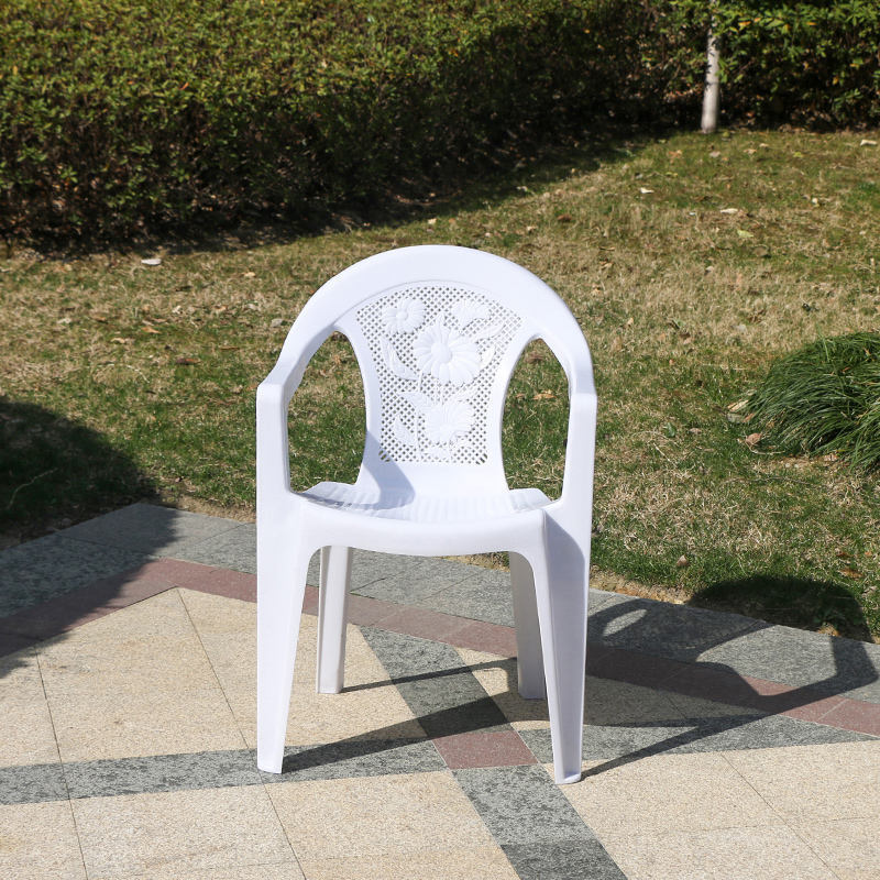 Wholesale Cheap White Stackable Plastic Pp Side Dining Chair Stacking Chairs With Arm