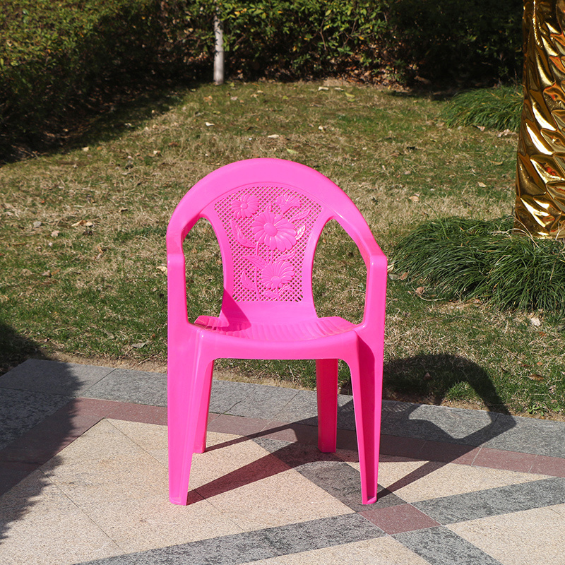 Park Patio Garden Cheap White Pink Outdoor Plastic Chairs Restaurant Plastic Arm Chairs