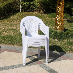 Park Patio Garden Cheap White Pink Outdoor Plastic Chairs Restaurant Plastic Arm Chairs