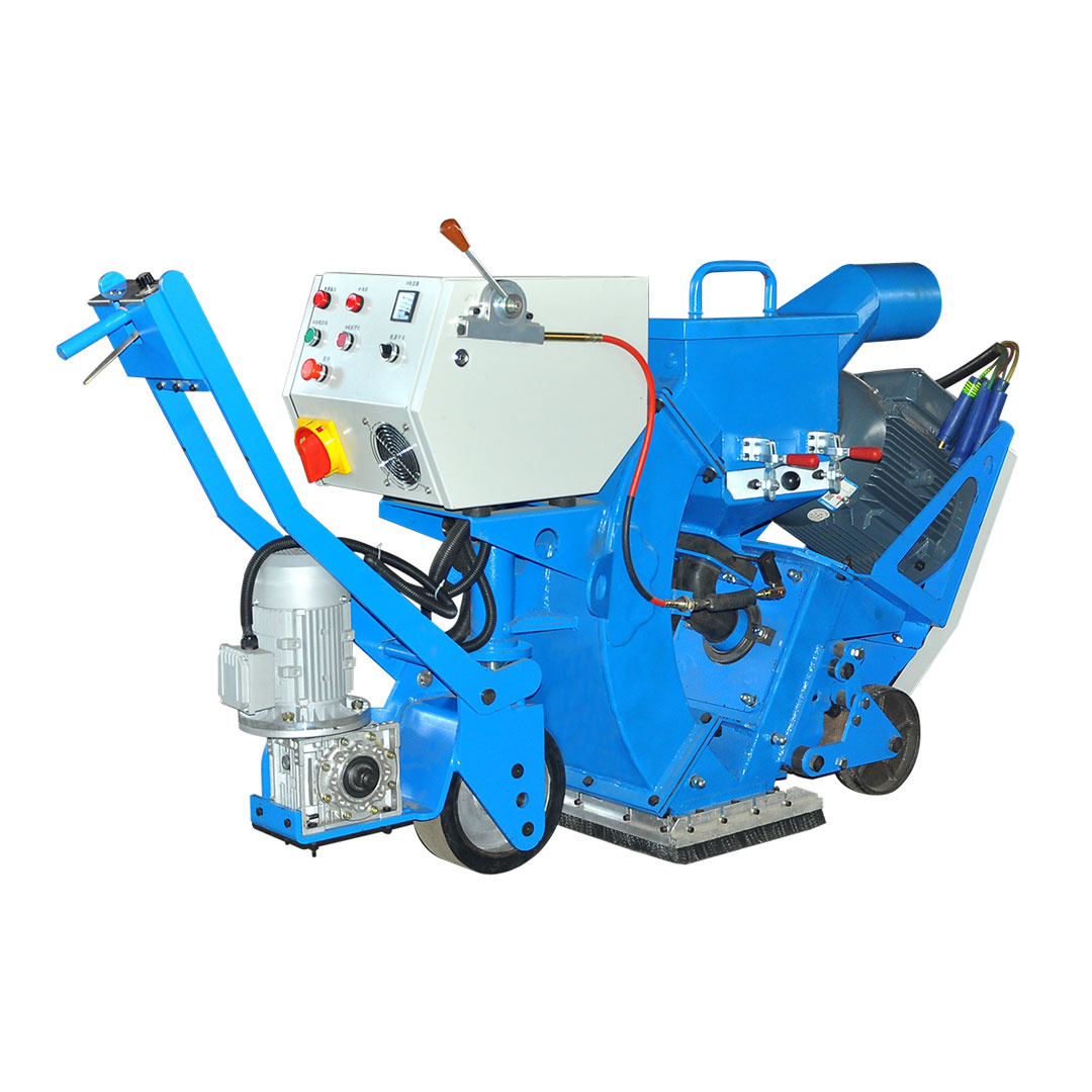 Concrete road surface shot blasting machine, road cleaning machine