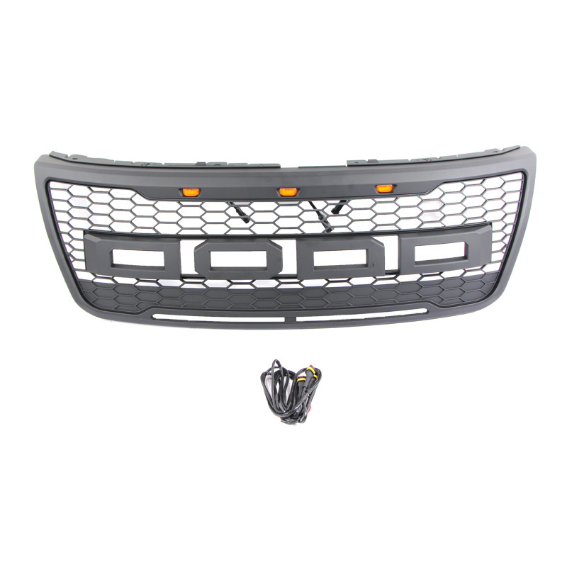 2012 2013 2014 2015 Front Grille Set Upper Grill Matte Black Fit For Ford Explorer