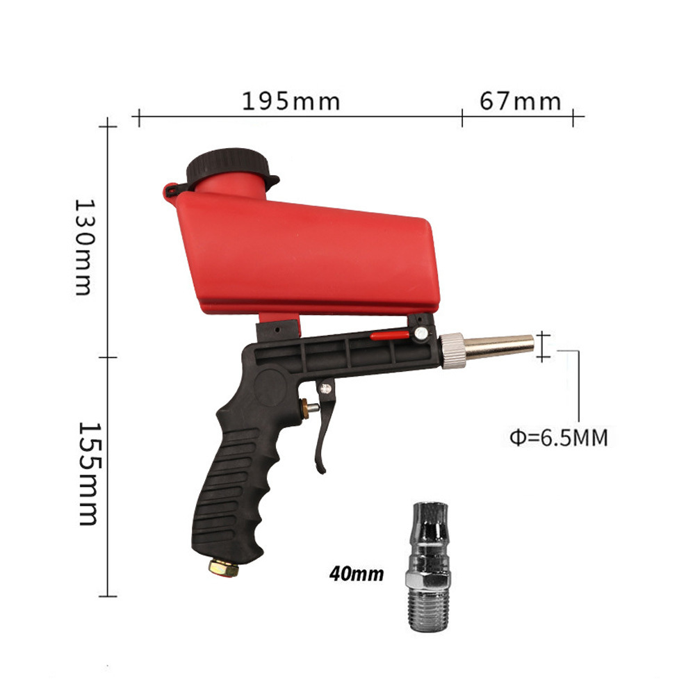 Air Hand Held SandBlaster Gun Gravity Feed Sand Blaster Legerity Function Sandblasting Gun