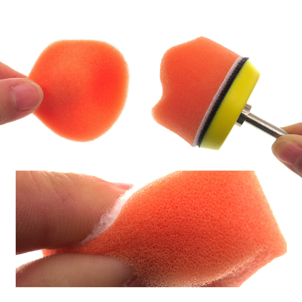 2 Inch 50mm Orange Waffle Foam Polishing Pad Sponge Polishing Buffing Pads Car Detailing Waxing Polishing Pad