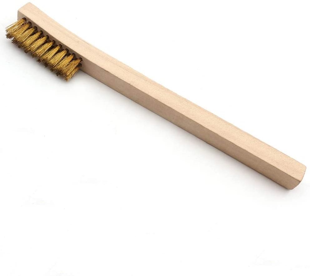 Wire Brush for Cleaning Beech Wood Brass and Stainless Steel Multipurpose Handle for Heavy and Light Household Cleaning