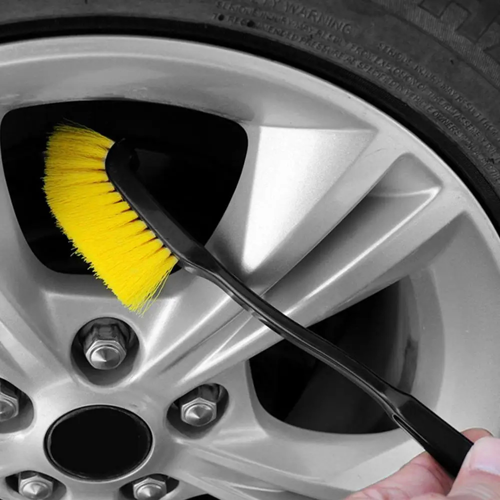 Car Wheel Cleaning Brush Car Detailing Brushes Kit with Nylon Bristles for Wheel Cleaner and Tire Brush