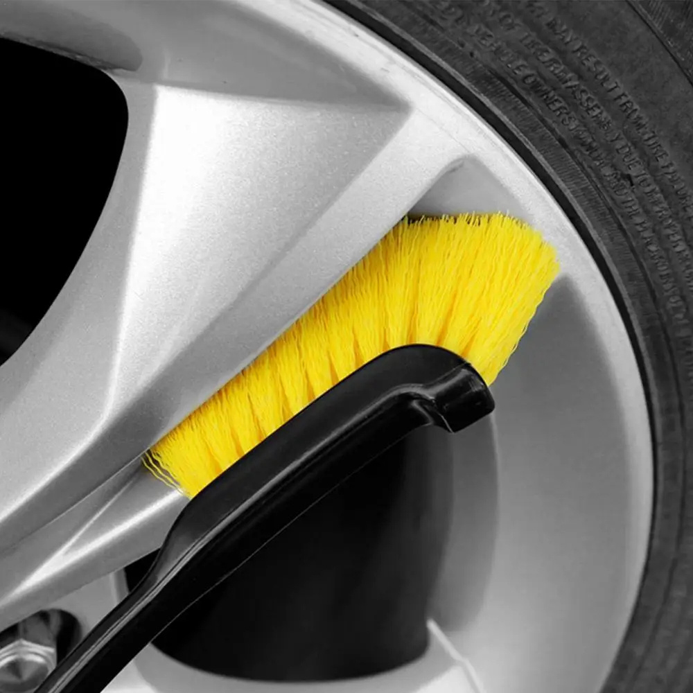 Car Wheel Cleaning Brush Car Detailing Brushes Kit with Nylon Bristles for Wheel Cleaner and Tire Brush