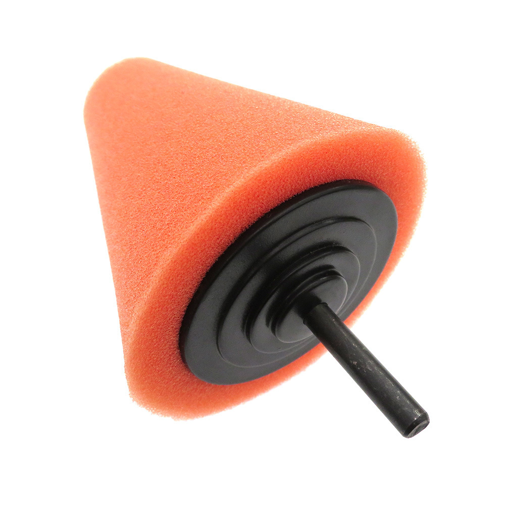 Orange Polishing Heavy Cutting Pad Sponge Cone Polishing Foam Pads For Car Wheel Hub Car Tool