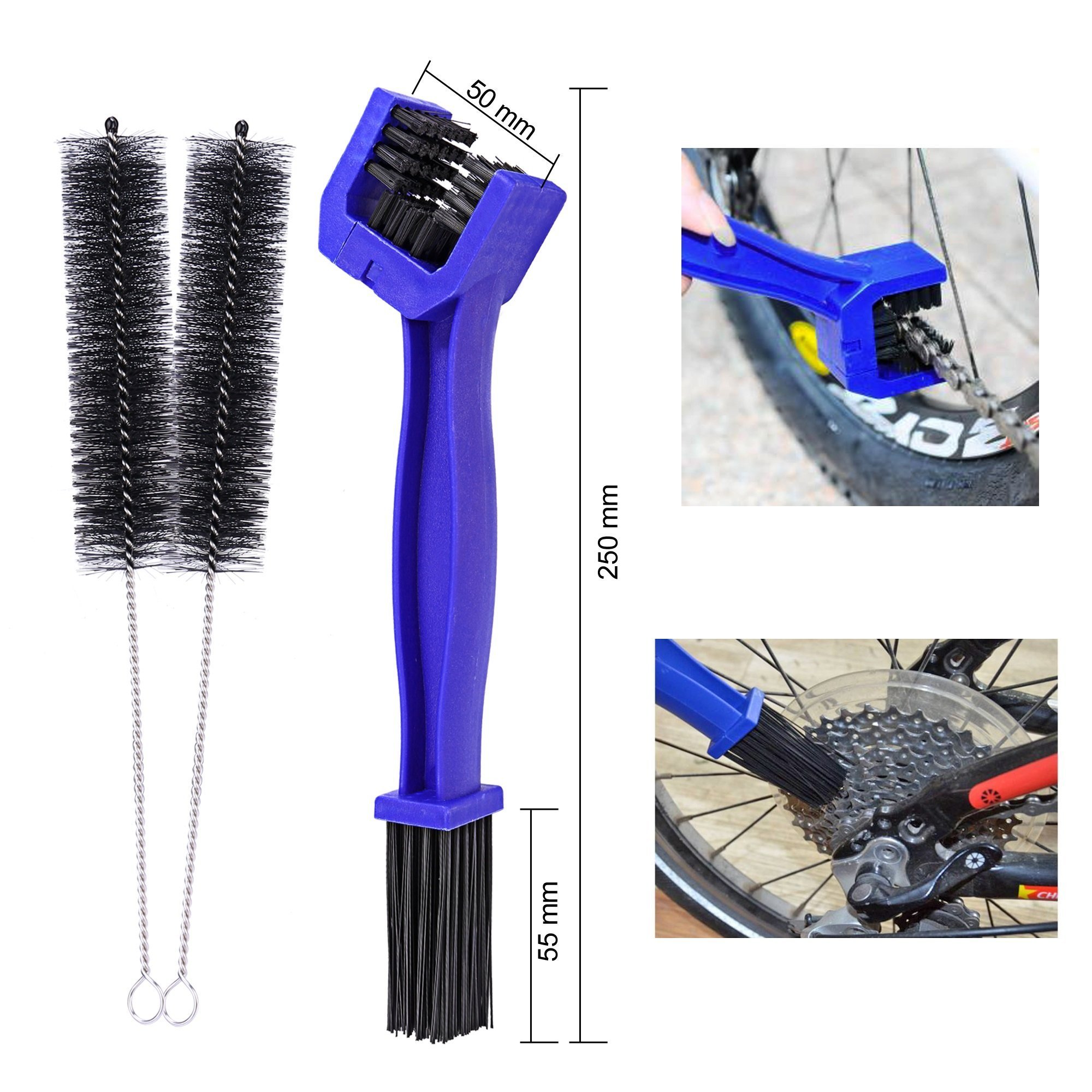 10pcs Bicycle Clean Brush Kit, Motorcycle Bike Chain Cleaning Tools Make Crank/Tire/Sprocket Cycling Corner Stain Dirt