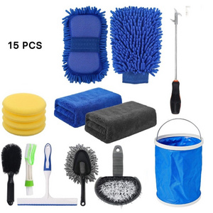 15 Piece Car Wash Cleaning Tool Kit Car Details Tools Full Set of Car Care Kits