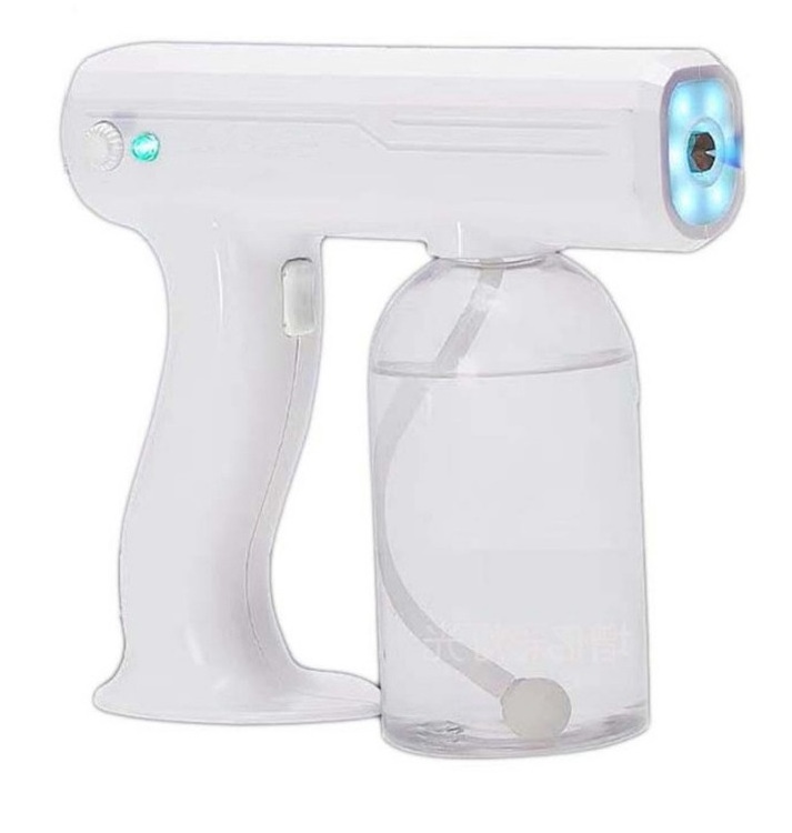 800ml Portable Electric Disinfection Atomizer Blue Light Nano Disinfection Spray Gun