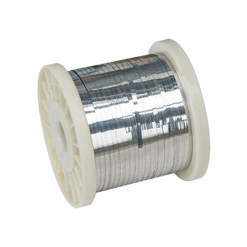 Stock flat nichrome wire nicr 80/20 heating element ni80cr20 resistance ribbon wire