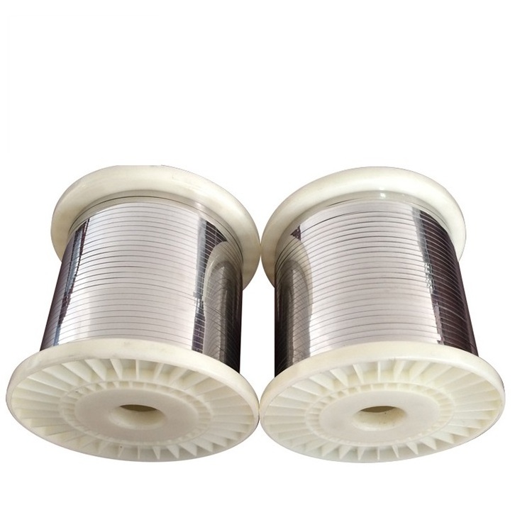 Stock flat nichrome wire nicr 80/20 heating element ni80cr20 resistance ribbon wire